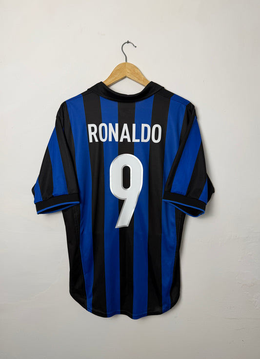 Ronaldo Nazario Inter Milan 1998-199 home football shirt (M)