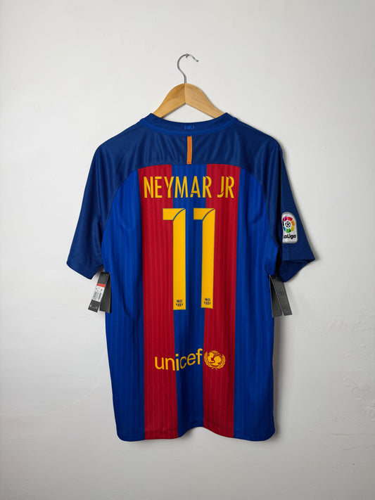 Neymar JR FC Barcelona 2016-17 home football shirt (L)