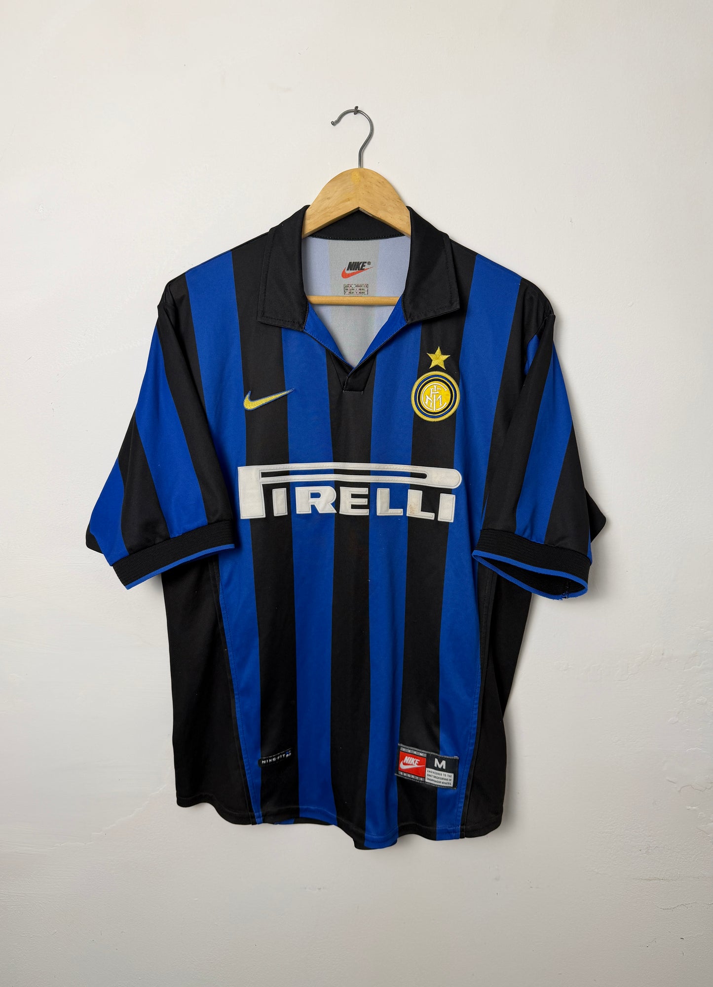 Ronaldo Nazario Inter Milan 1998-199 home football shirt (M)
