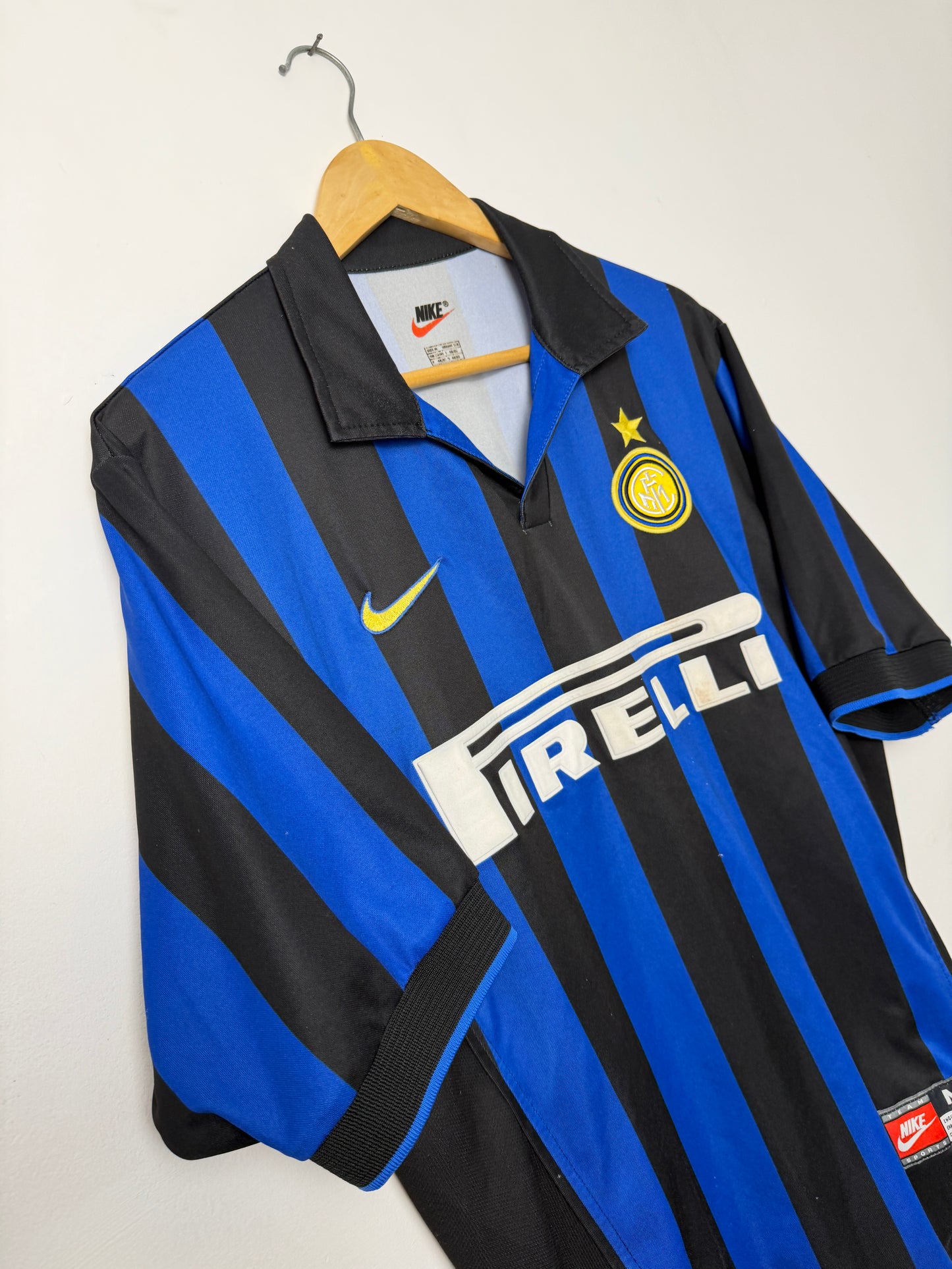Ronaldo Nazario Inter Milan 1998-199 home football shirt (M)