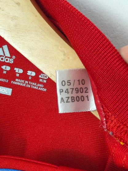 Andres Iniesta Spain 2010 World Cup home football shirt (M)