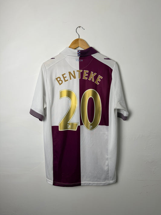 Christian Benteke Aston Villa 2013-14 away football shirt (XL)