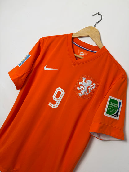 Robin Van Persie Netherlands 2014 World Cup home football shirt (M)