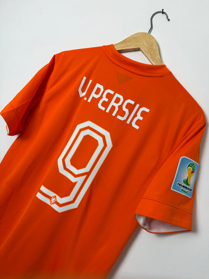 Robin Van Persie Netherlands 2014 World Cup home football shirt (M)