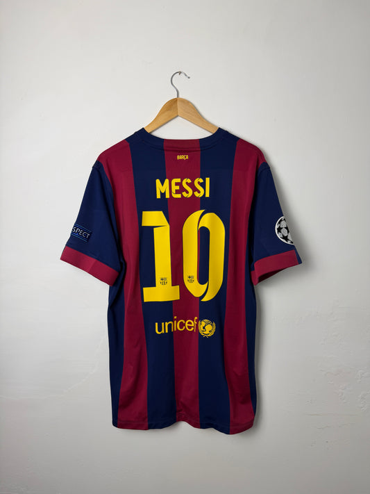 Lionel Messi FC Barcelona 2014-15 home football shirt (XL)