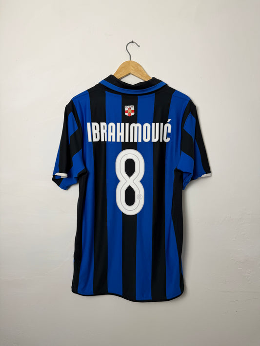 Zlatan Ibrahimovic Inter Milan 2007-08 home football shirt (L)