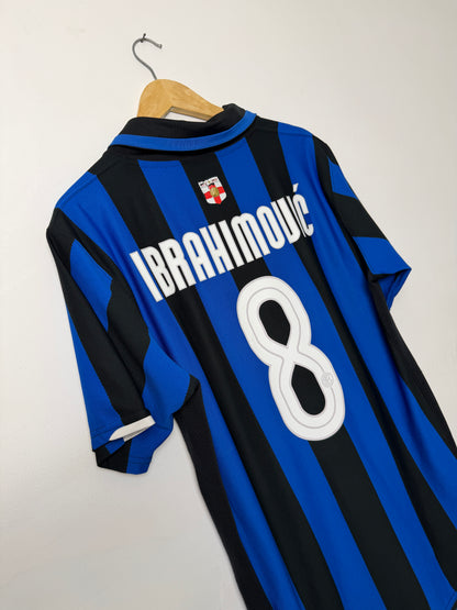 Zlatan Ibrahimovic Inter Milan 2007-08 home football shirt (L)