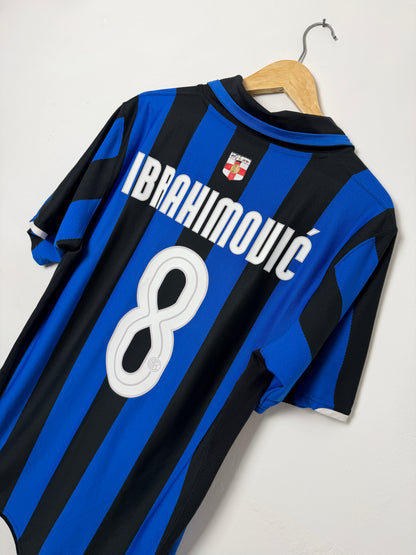 Zlatan Ibrahimovic Inter Milan 2007-08 home football shirt (L)