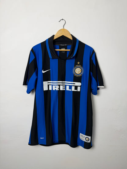 Zlatan Ibrahimovic Inter Milan 2007-08 home football shirt (L)