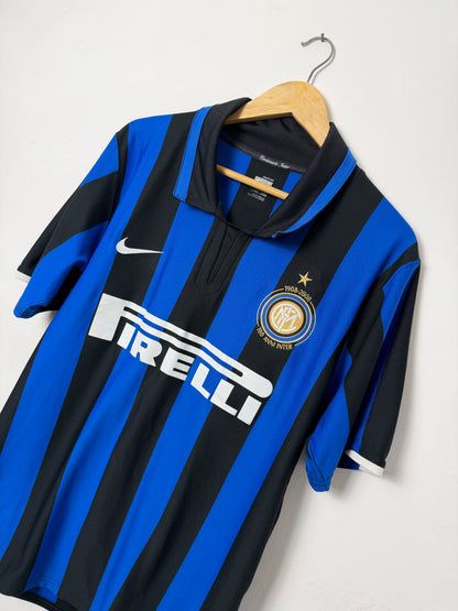 Zlatan Ibrahimovic Inter Milan 2007-08 home football shirt (L)