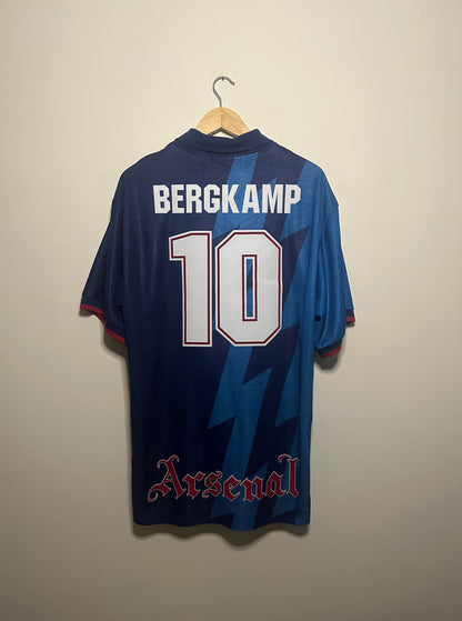 Dennis Bergkamp Arsenal FC 1994-96 away football shirt (XL)