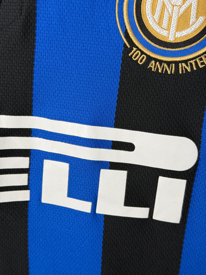 Zlatan Ibrahimovic Inter Milan 2007-08 home football shirt (L)