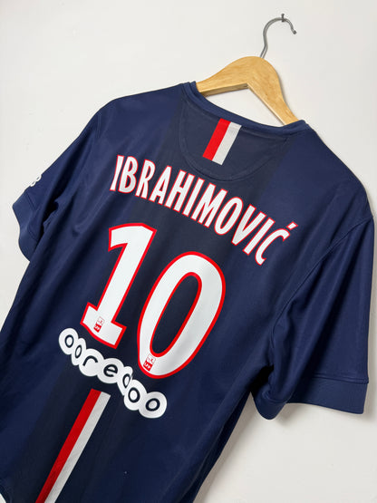 Zlatan Ibrahimovic PSG 2014-15 home football shirt (L)