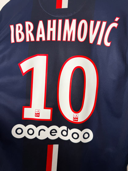 Zlatan Ibrahimovic PSG 2014-15 home football shirt (L)