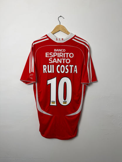 Rui Costa S.L. Benfica 2005-06 home football shirt (L)