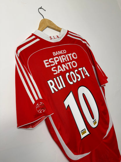 Rui Costa S.L. Benfica 2005-06 home football shirt (L)