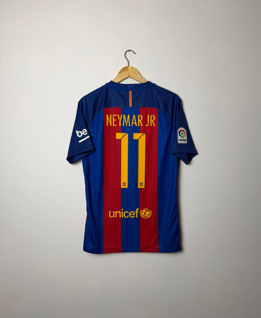 Neymar JR FC Barcelona 2016-17 home football shirt (M)