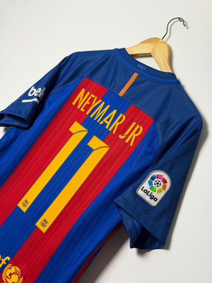 Neymar JR FC Barcelona 2016-17 home football shirt (M)