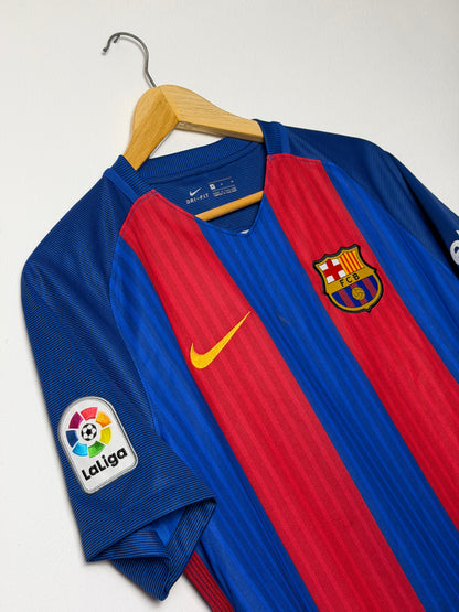 Neymar JR FC Barcelona 2016-17 home football shirt (M)