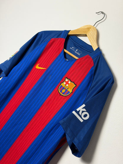 Neymar JR FC Barcelona 2016-17 home football shirt (M)