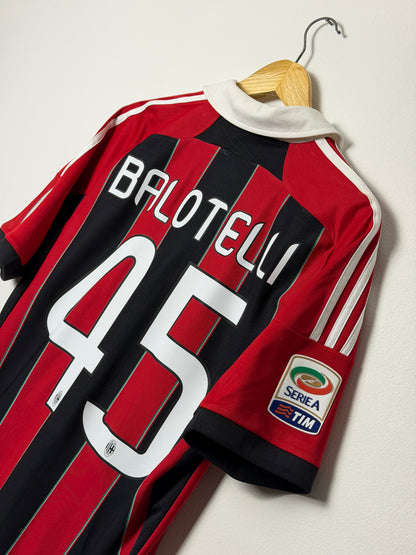 Mario Balotelli AC Milan 2012-13 home football shirt (M)