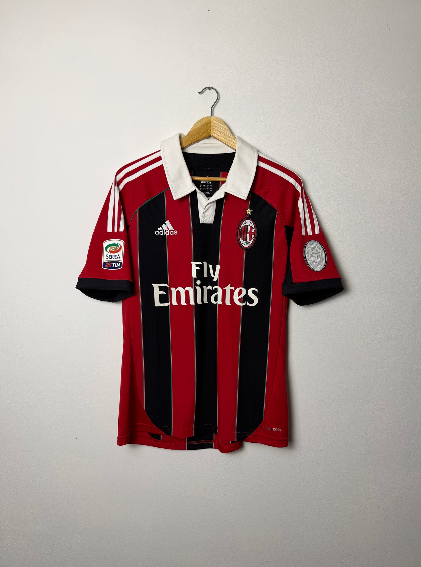Mario Balotelli AC Milan 2012-13 home football shirt (M)