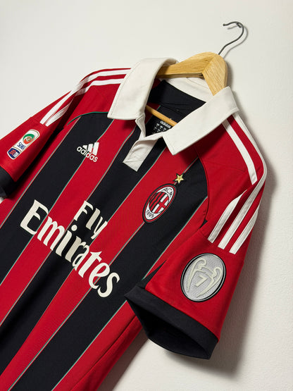 Mario Balotelli AC Milan 2012-13 home football shirt (M)