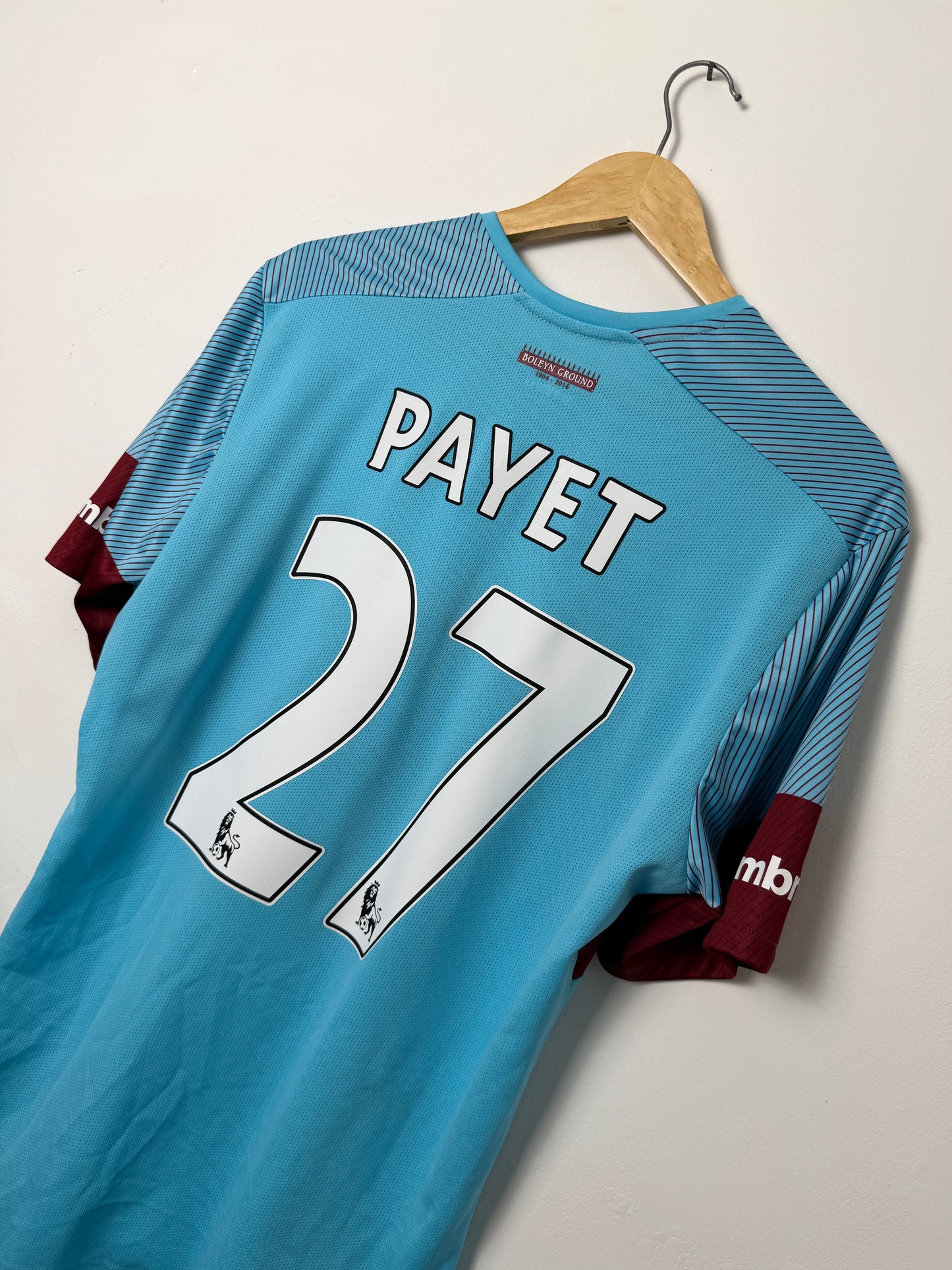 Dimitri Payet West Ham 2015-16 away football shirt (L)