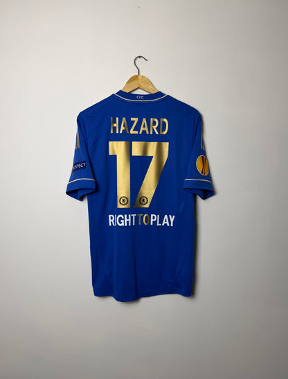 Eden Hazard Chelsea FC 2012-13 Europa League final home football shirt (M)