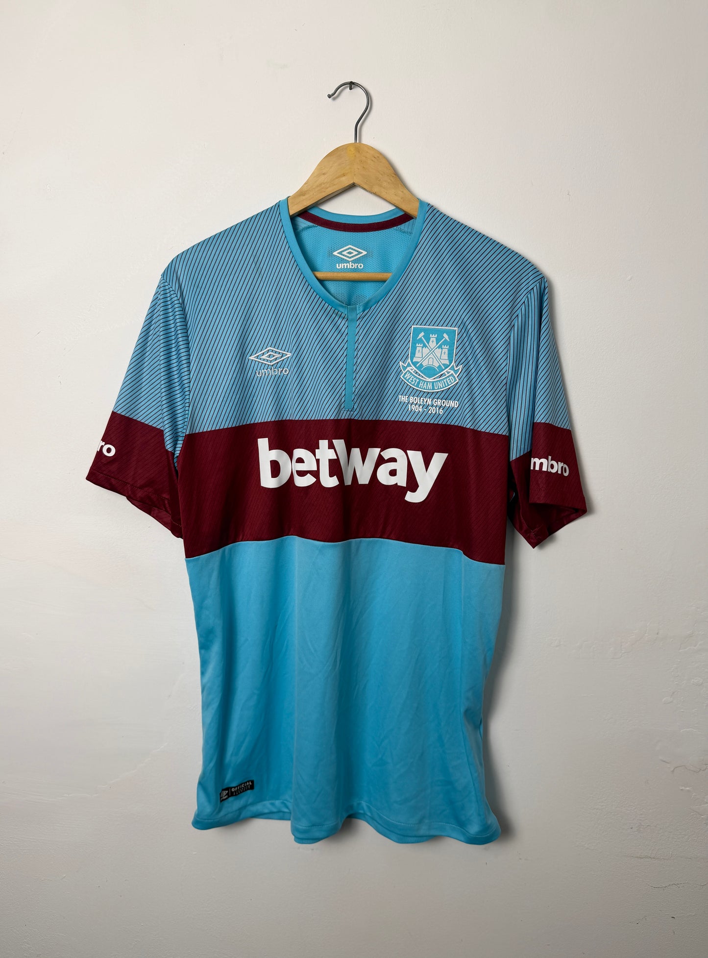 Dimitri Payet West Ham 2015-16 away football shirt (L)