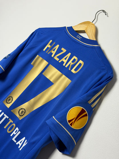 Eden Hazard Chelsea FC 2012-13 Europa League final home football shirt (M)