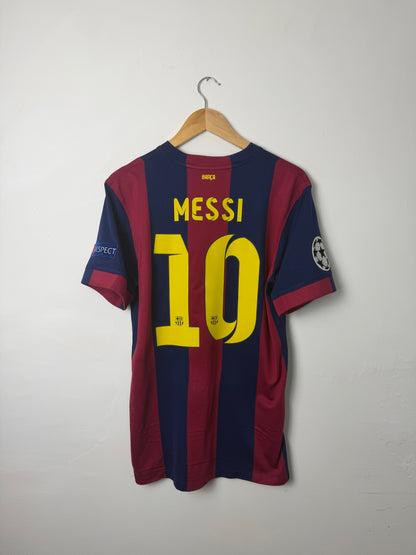 Lionel Messi FC Barcelona 2014-15 home football shirt (M)