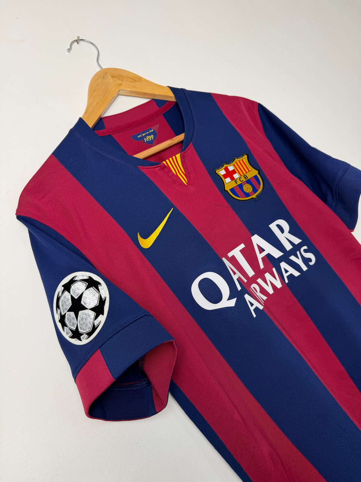 Lionel Messi FC Barcelona 2014-15 home football shirt (M)