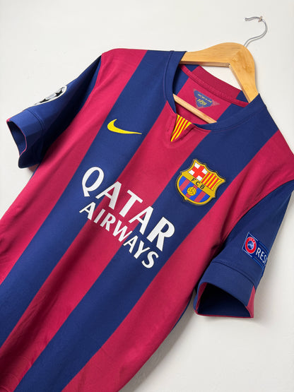 Lionel Messi FC Barcelona 2014-15 home football shirt (M)