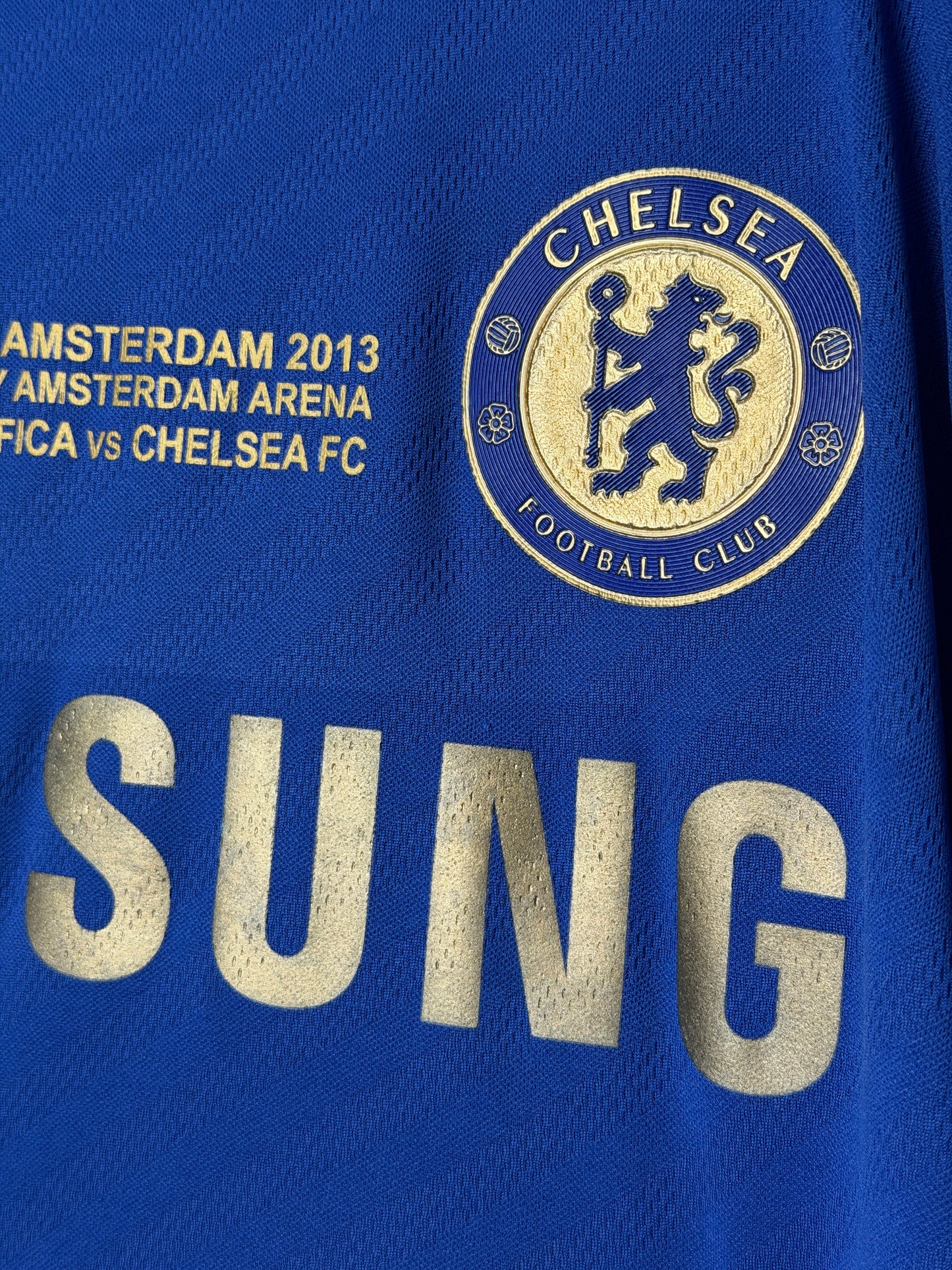 Eden Hazard Chelsea FC 2012-13 Europa League final home football shirt (M)