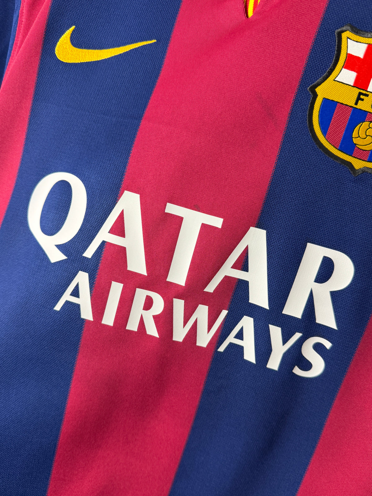 Lionel Messi FC Barcelona 2014-15 home football shirt (M)
