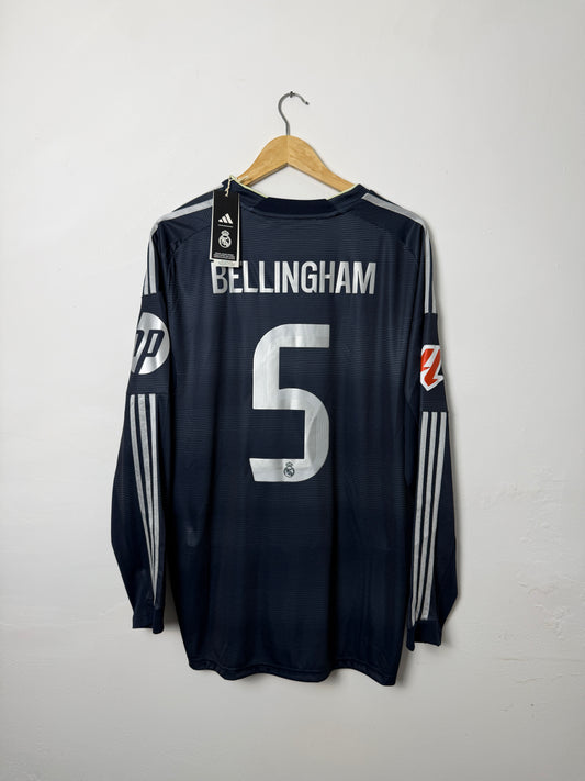Jude Bellingham Real Madrid CF 2025-26 long sleeve away football shirt (XL)