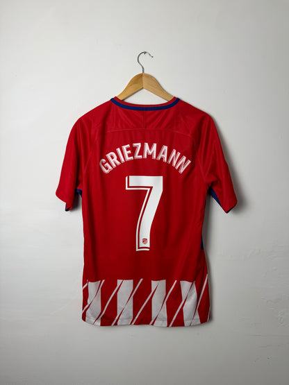 Antoine Griezmann Atletico Madrid 2017-18 home football shirt (M)