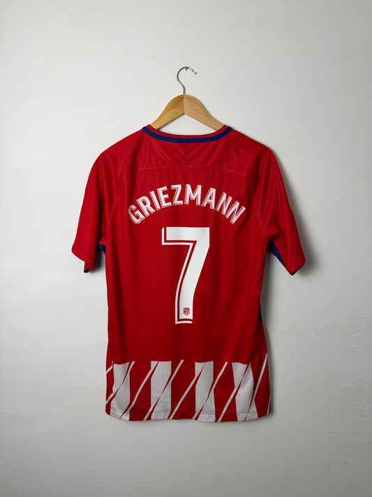 Antoine Griezmann Atletico Madrid 2017-18 home football shirt (M)