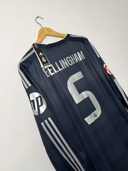 Jude Bellingham Real Madrid CF 2025-26 long sleeve away football shirt (XL)
