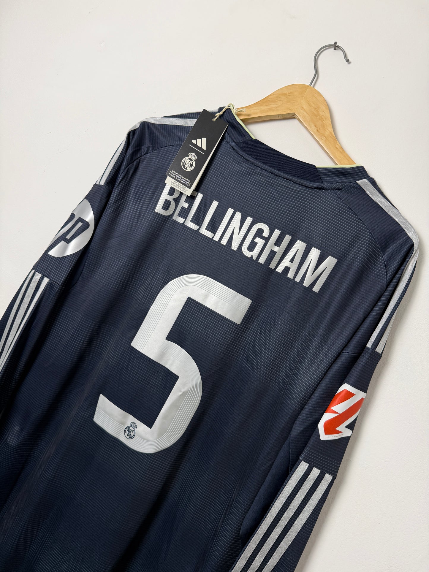 Jude Bellingham Real Madrid CF 2025-26 long sleeve away football shirt (XL)