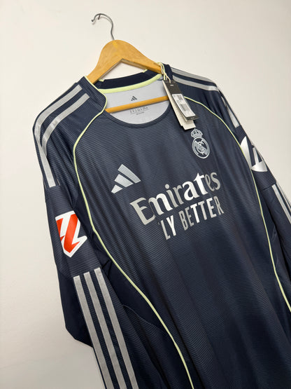 Jude Bellingham Real Madrid CF 2025-26 long sleeve away football shirt (XL)