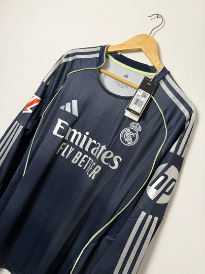 Jude Bellingham Real Madrid CF 2025-26 long sleeve away football shirt (XL)