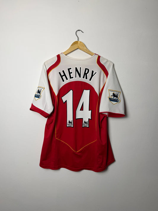 Thierry Henry Arsenal FC 2004-05 home football shirt (L)