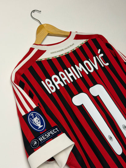 Zlatan Ibrahimovic AC Milan 2011-12 home football shirt (L)