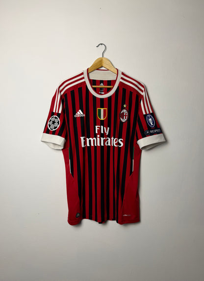 Zlatan Ibrahimovic AC Milan 2011-12 home football shirt (L)