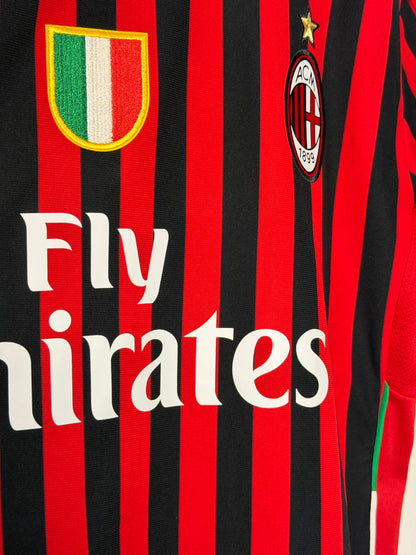 Zlatan Ibrahimovic AC Milan 2011-12 home football shirt (L)
