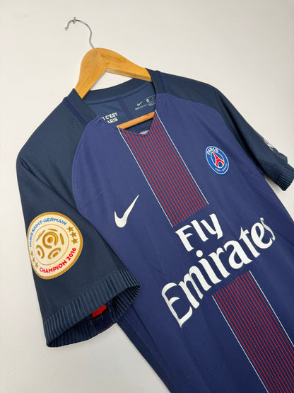 Edinson Cavani PSG 2016-17 home AEROSWIFT football shirt (M)