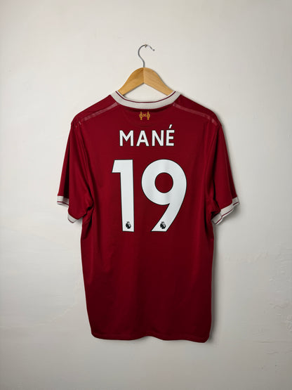 Sadio Mane Liverpool FC 2017-18 home football shirt (L)