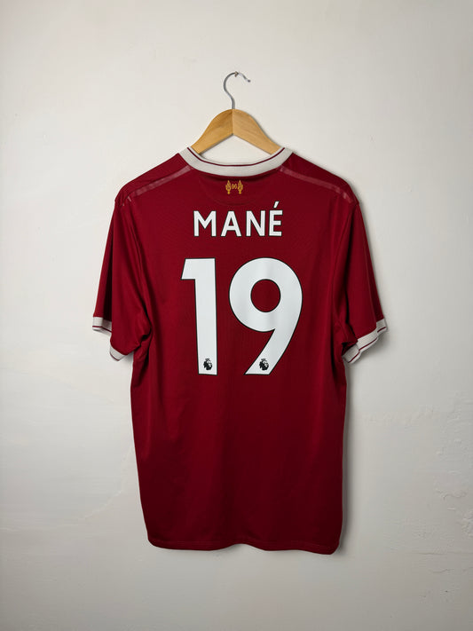 Sadio Mane Liverpool FC 2017-18 home football shirt (L)